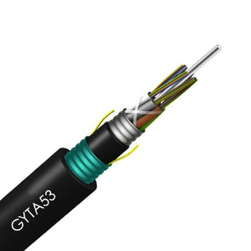 GYTA53+33 Single Thin Round Steel Wire Armored Fiber Optic Cable