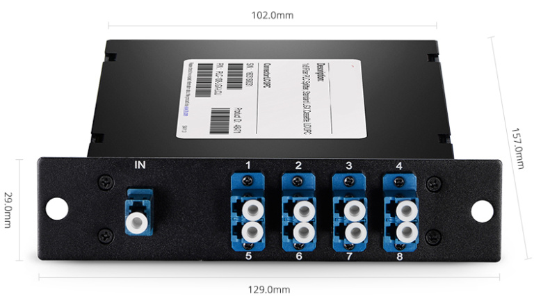 PLC Optial Fiber Splitter with LGX Cassette